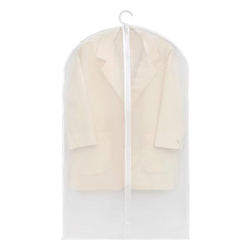 [Bolsa de polvo de ropa grande] hogar transparente impermeable traje ropa lavable colgando bolsa ropa cubierta de polvo