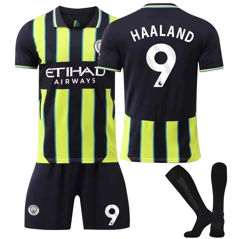 Униформа футбольная на выезд Manchester City 9 Харланд 47 Фуден 19 Алварес 11 ещё набор библиотека футбол