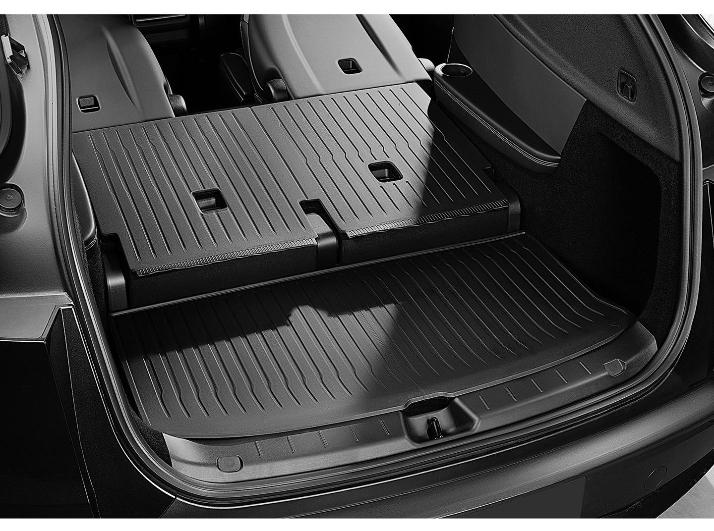 Suitable for Tesla Six-Seater Model Yl, Tpe Trunk Mats for Front and Rear Do Not Affect the Original Car's Functionality