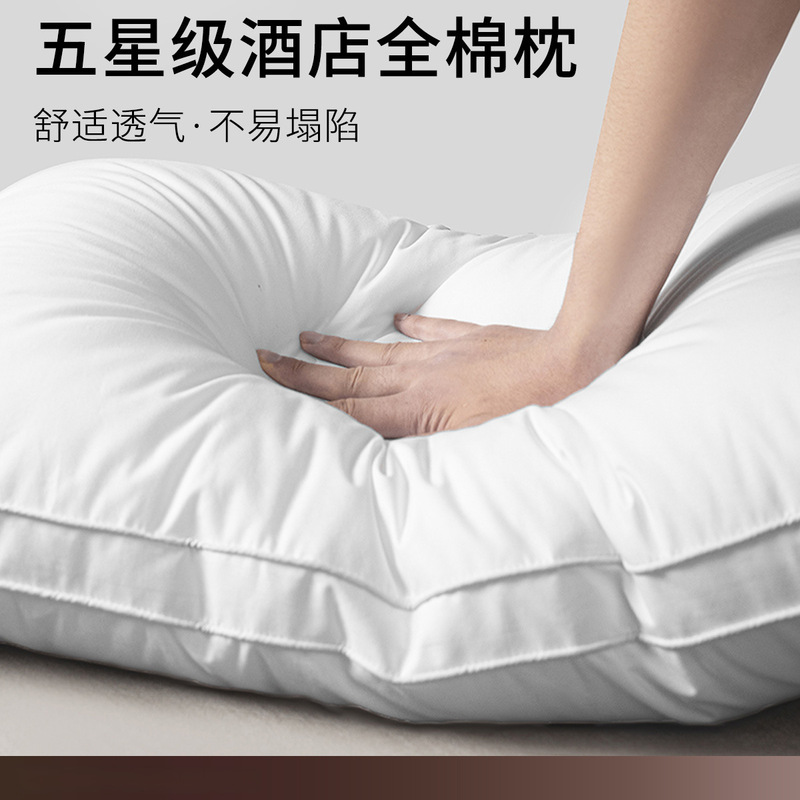 Five-star hotel pillow pillow core single non-collapse cervical spine protection to help sleep student dormitory single pillow wholesale Five-star hotel pillow pillow core single non-collapse cervical spine protection to help sleep student dormitory single pillow wholesale