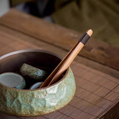 Old Bamboo Tea Scoop, Bamboo Tea Accessories Set Including Tea Tongs, Tea Needle, Tea Scoop, Tea Leaf Scoop Cover, Tea Ceremony Six Gentlemen, Gongfu Tea