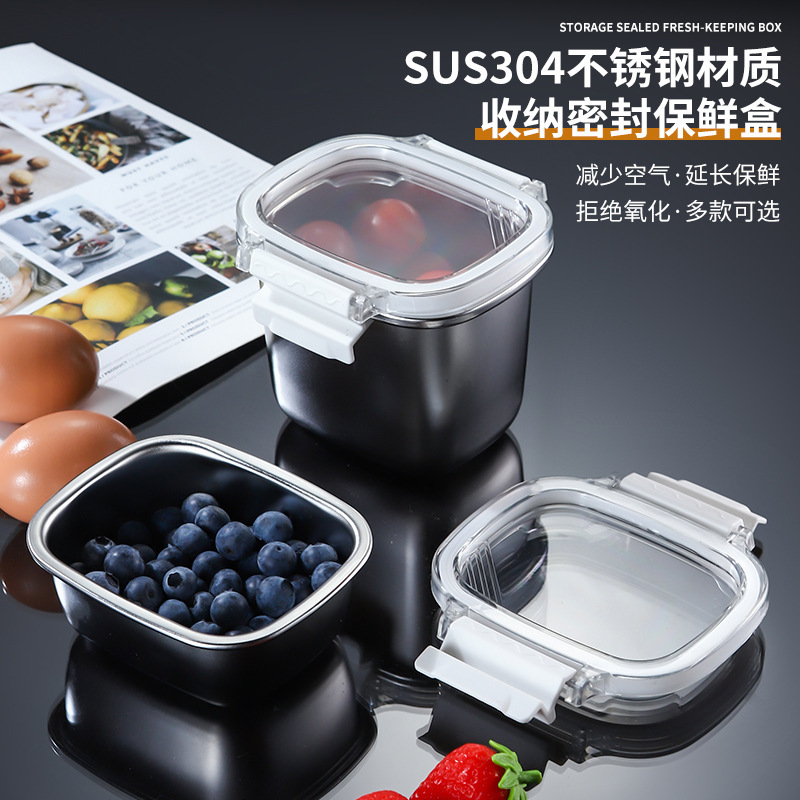 ミニオートミールボックス 304 ステンレス鋼電子レンジ対応密封ポータブルフルーツアイスクリーム弁当箱イン|undefined