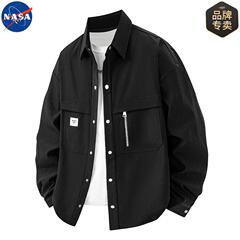 NASAブランド連名2025年春秋アメリカ工装長袖シャツジャケット男女カジュアルコート
