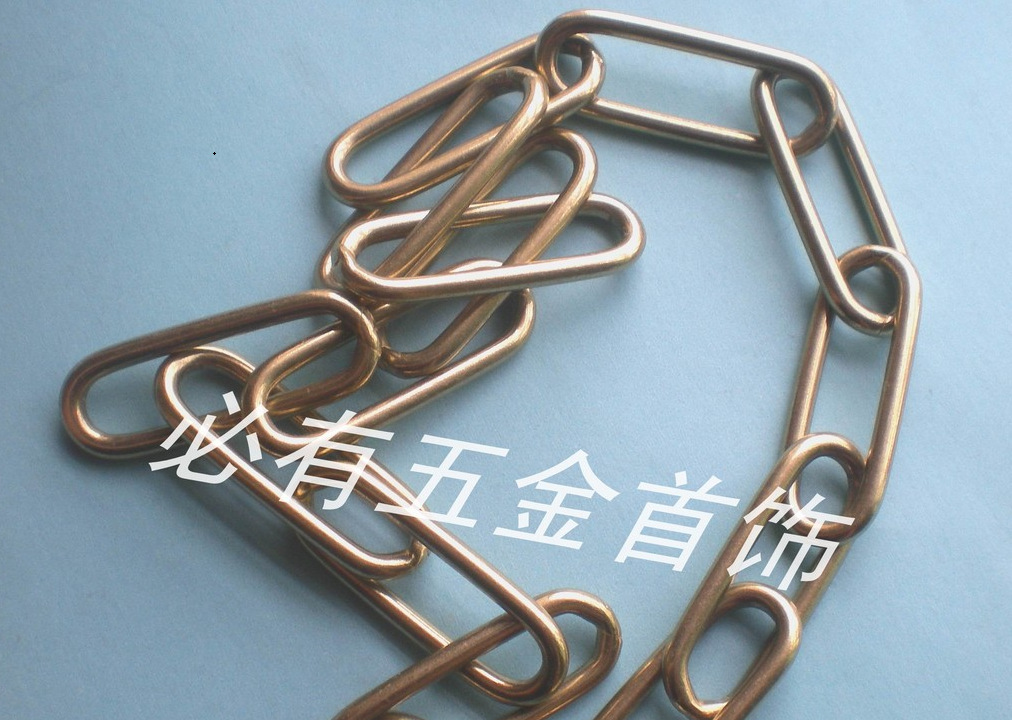 必有铜扣黄铜链条 黄铜吊链 纯铜链条