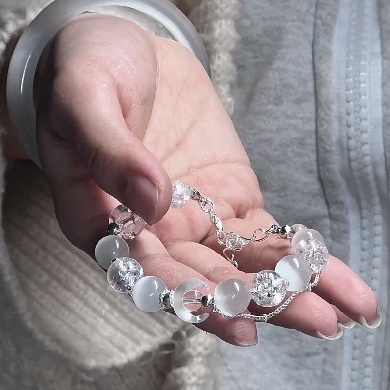 Pequeño Libro Rojo misma pulsera de cuentas de cristal nuevo estilo chino pulsera de temperamento personalizado temperamento femenino pulsera de estilo literario al por mayor