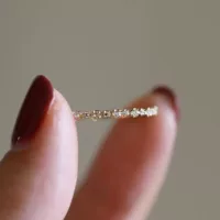 S925 стерлингового серебра с покрытием 14K золотого бриллианта красивый темперамент цирконового кольца