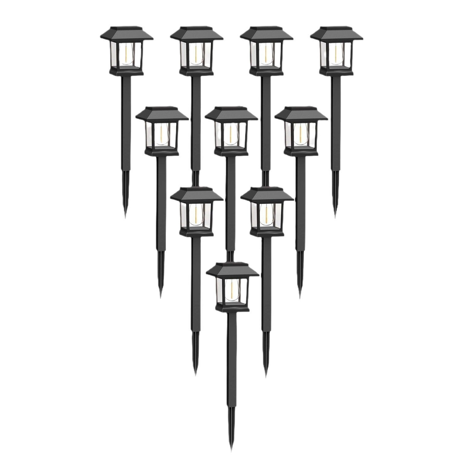 太阳能灯户外庭院灯草坪防水房子灯花园钨丝灯插地灯室外氛围路灯