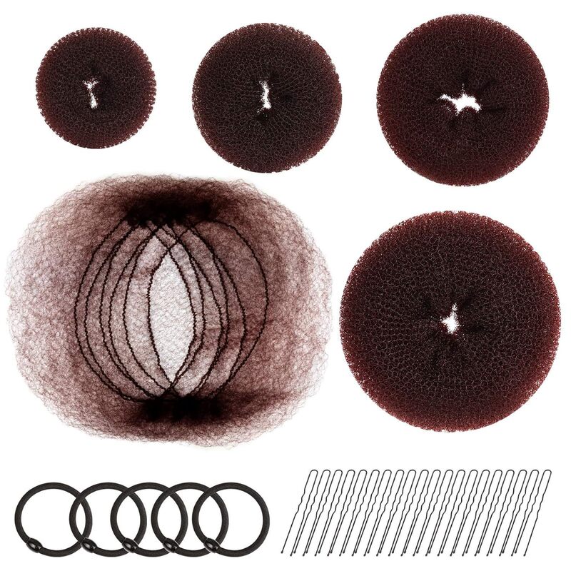 ヘア用品のヘアアイロンセットの髪の針の団子の頭のつぼみの髪の形の理髪道具|undefined
