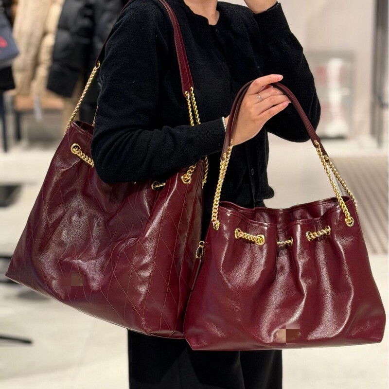 Koujia 2025 New Model Evelyn Underarm Bag Lucky Bag Garbage Bag Chain Shoulder Fashion Oil Wax Commuter Women's Bag