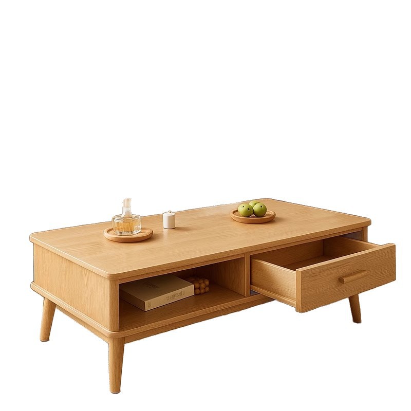 Mesa de té pequeña sala de estar doméstica 2026 nuevo sofá mesa de té simple mesa de viento de madera moderna de alquiler