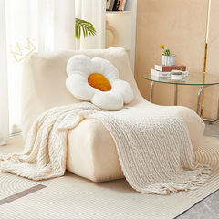 Nordic tatami single sofa cover for balcony, caterpillar sofa dust cover, leisure lazy person cover, corn grain