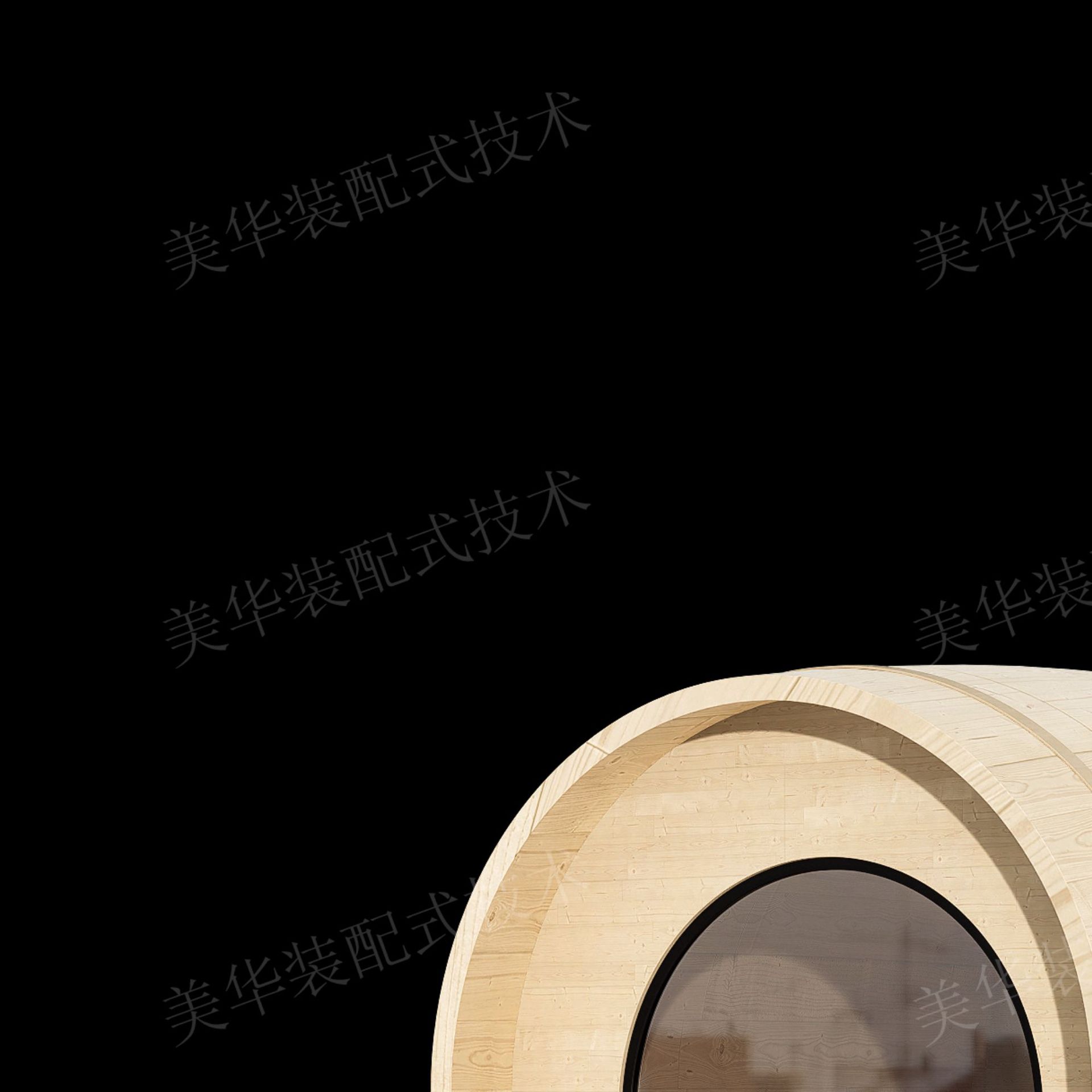 Casa de madera de barril al aire libre estilo cápsula espacial villa B & B camping al aire libre celebridad de Internet registro casa de madera