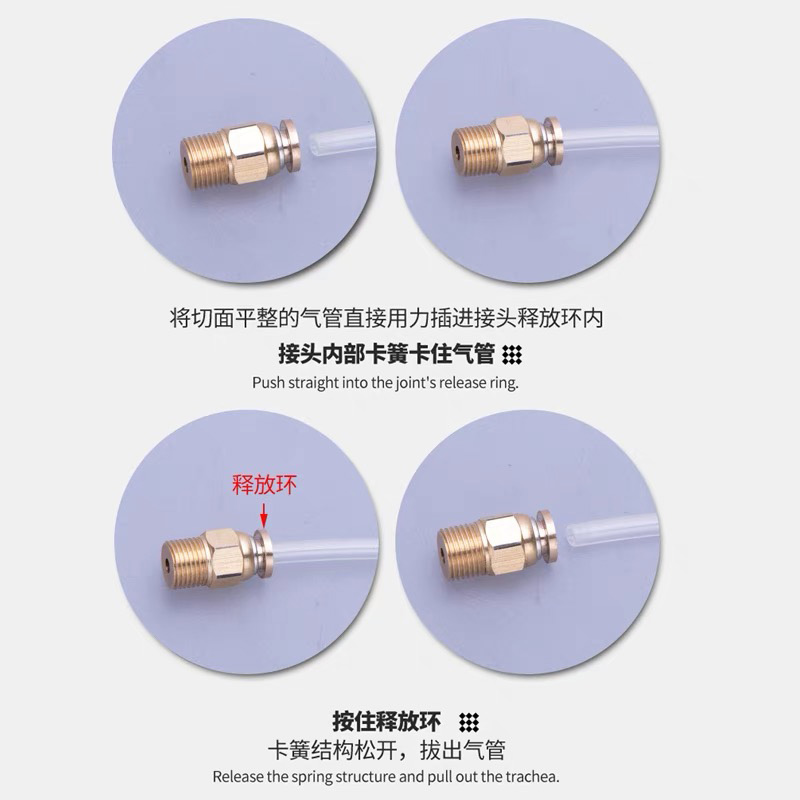 Conector rápido de cobre Conector rápido de cobre PD Conector rápido de cobre PL Conector de tubería de aceite Accesorios de circuito de aceite Conector rápido de lubricación Conector rápido