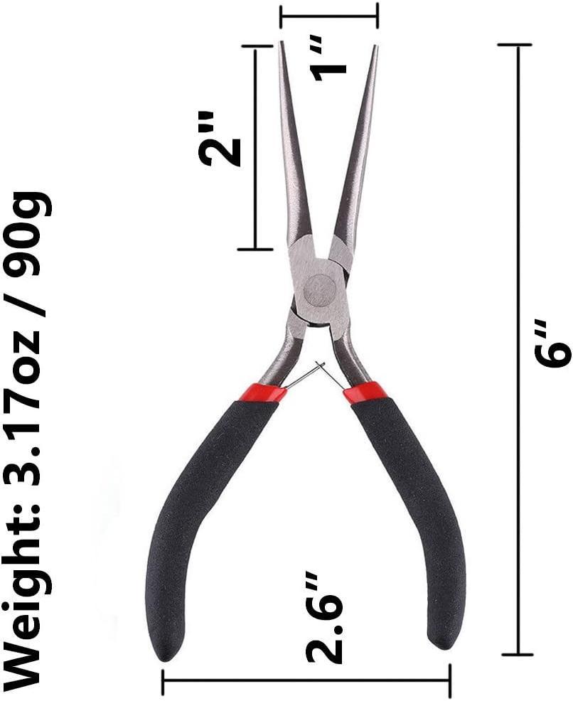 Black hemp needle nose pliers