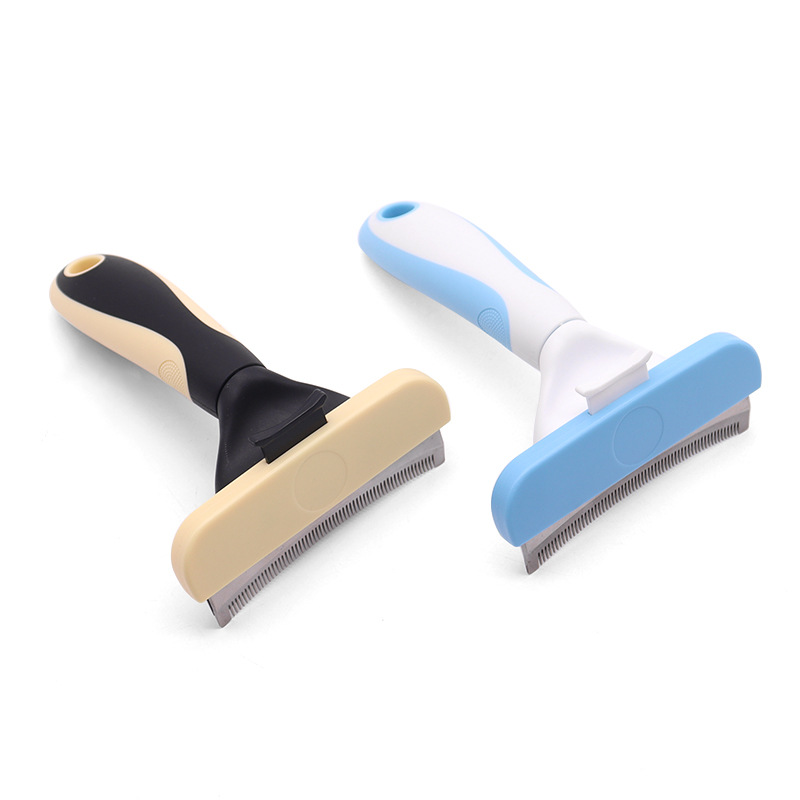 Peine para adelgazar mascotas, cuchillo para eliminar el pelo de perros, peine de rastrillo de belleza para eliminar el pelo de gatos, peine para suministros para perros y gatos, peine para el pelo