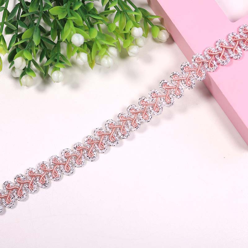 Spot 1.2cm color oro y plata accesorios de encaje accesorios de ropa 32 colores ciempiés borde de espigan encaje