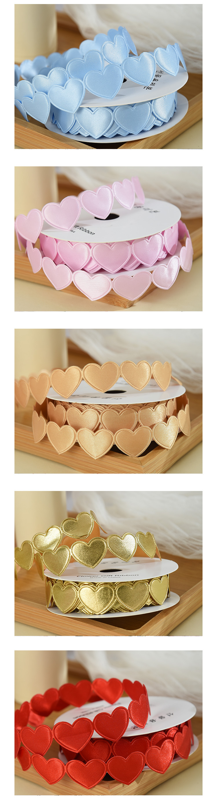 Valentine'S Day Casual Elegant Simple Style Heart Shape Polyester Holiday Banquet Birthday Party Supplies Gift Wrapping Supplies 1 Roll display picture 1