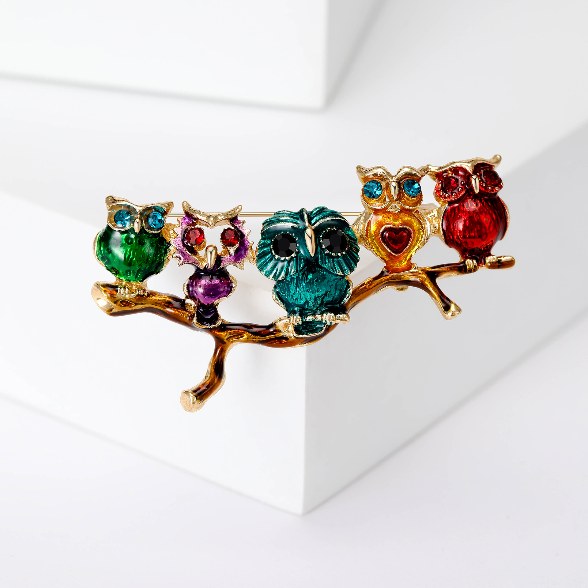 16g Weight Corsage, Brooches Classification Holiday, Banquet, Daily Occasion Alloy Material Animal, Cartoon, Cat, Owl, Eagle Pattern Women's Gender Cute, Simple Style Style Enamel, Enamel Craft Cute Simple Style Pin Animal Cartoon Cat Alloy Enamel Women's Corsage Brooches 4