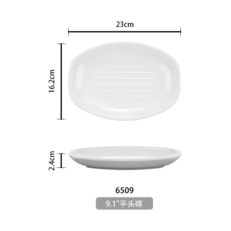 Fábrica directa de platos de polvo de intestino melamina rectangular platos de polvo de intestino porcelana platos de polvo de intestino al por mayor