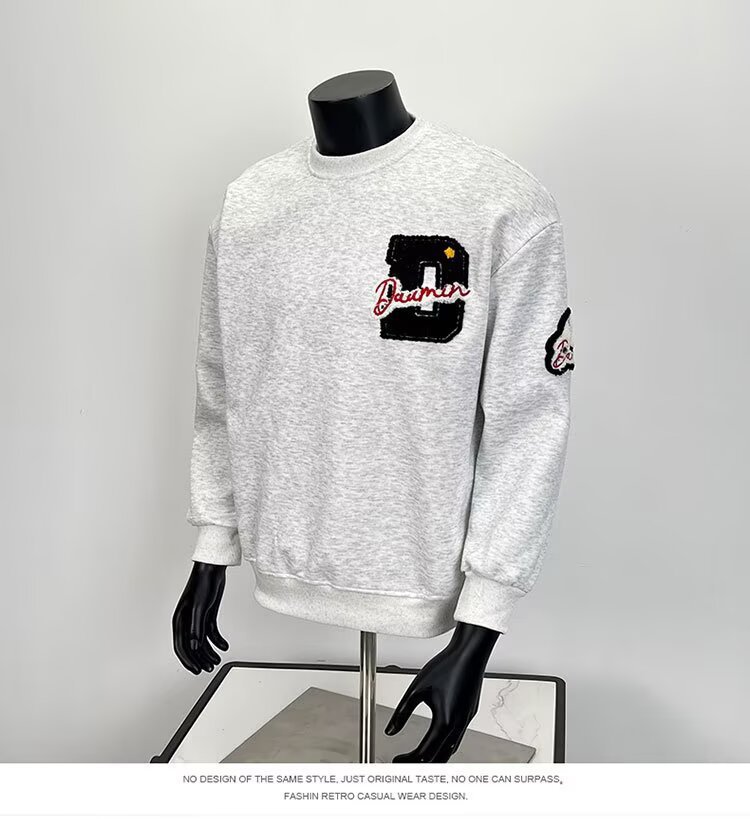 Versatile Cartoon Creative Printed Round Neck Hoodie Loose Top_voghion.com