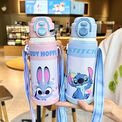 ステッチ 子供用魔法瓶カップ 男の子用 学校専用ウォーターカップ 女の子用 高見え小学生 直飲みストローカップ