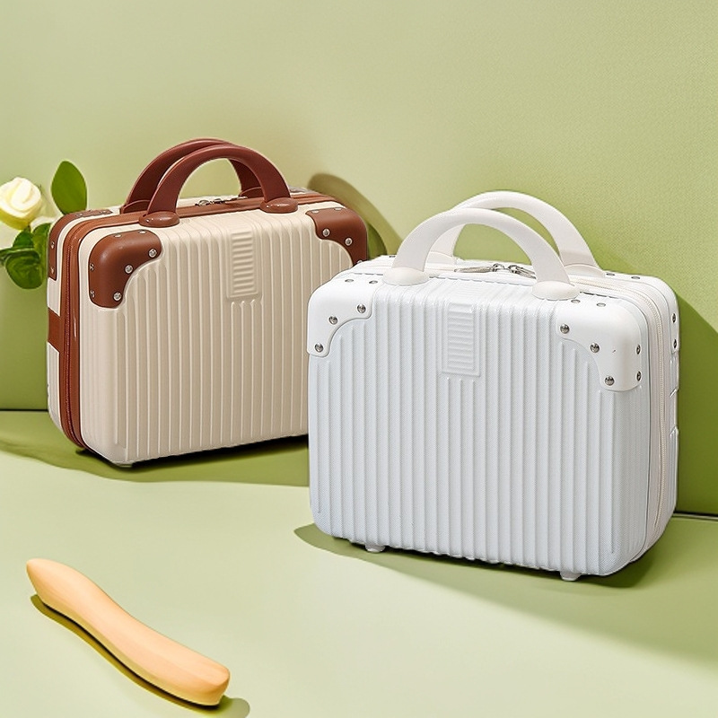 Customized Mini Suitcase 14inch Cosmetic Case Small Suitcase Souvenir Boarding Case Password Box Travel Case