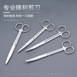 不锈钢拆线组织剪纱布剪刀教学剪美容剪直圆外科实验室解剖手术剪