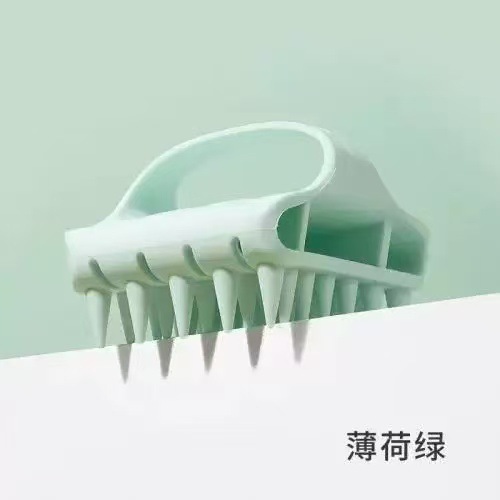 在庫ありシリコン洗髪ツール頭皮マッサージブラシ夏の浴室の掃除かゆみ止め乾湿両用マッサージコーム|undefined