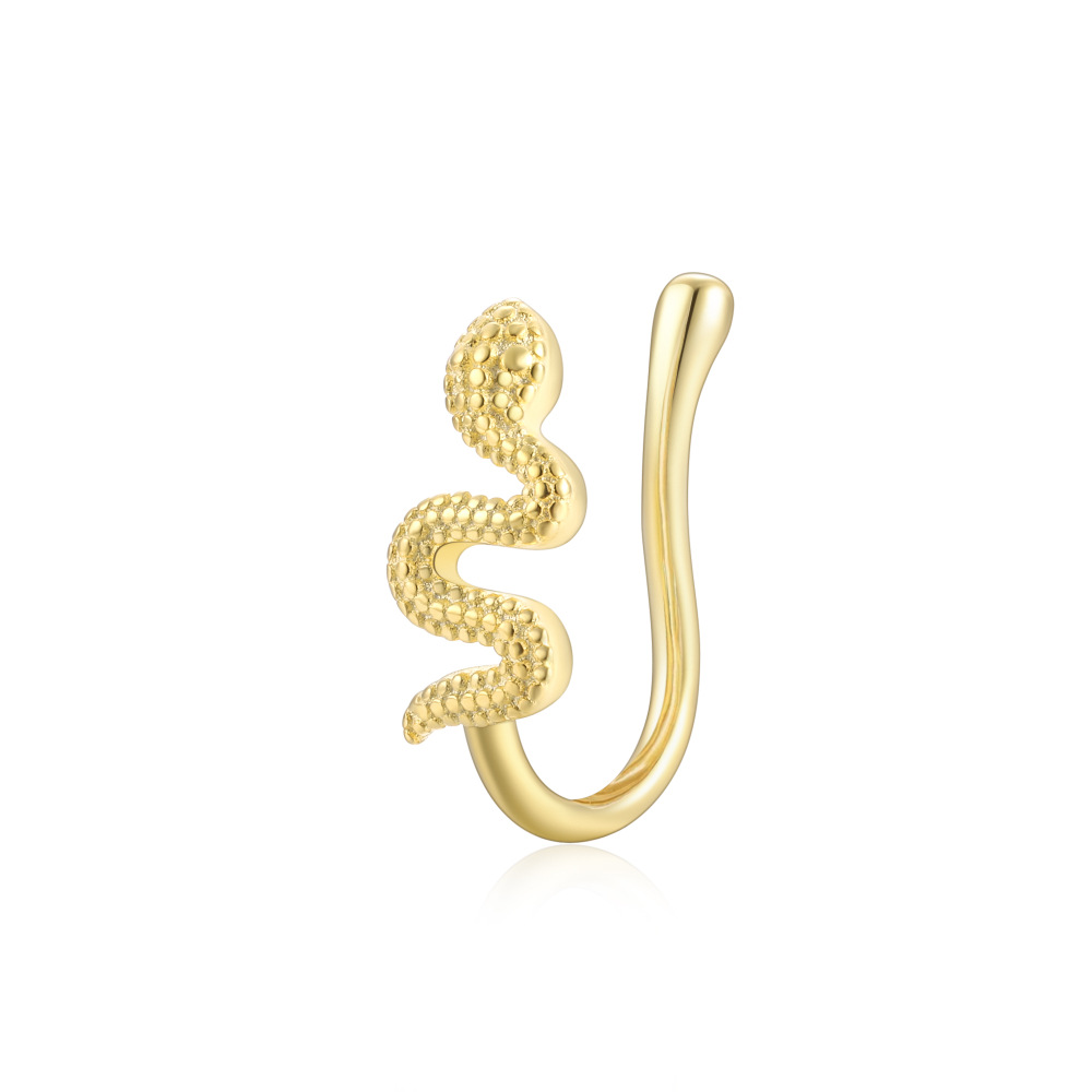 2g Weight Nose Ring Classification 1 Piece Quantity Daily, Street Occasion 925 Sterling Silver Material Star, Moon Pattern Women's Gender Plating Design Simple Style Style 1 Piece Nose Rings & Studs Simple Style Star Moon 925 Sterling Silver Plating 54