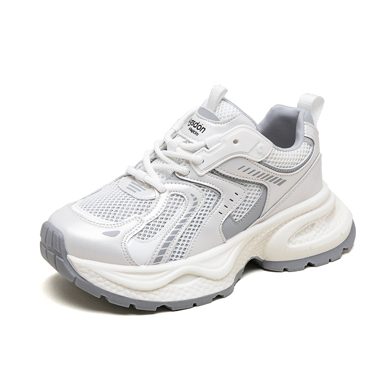 Zapatos Deportivos Casuales de Malla con Suela Gruesa para Mujer, Estilo Aogushiden, Novedad Otoño 2025