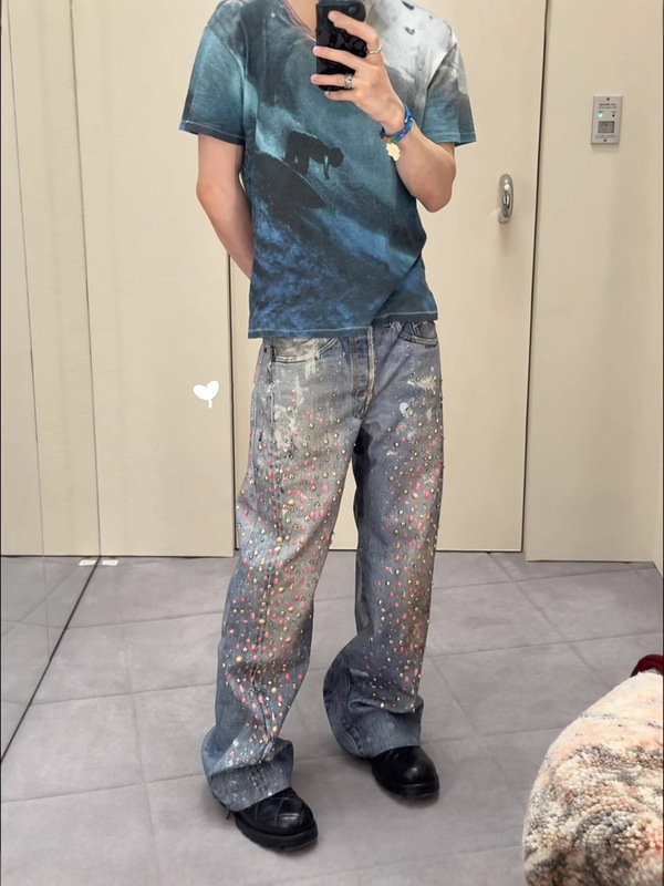 正确版现货原标acne日本南青山限定胶囊系列休闲牛仔裤男女同款|undefined