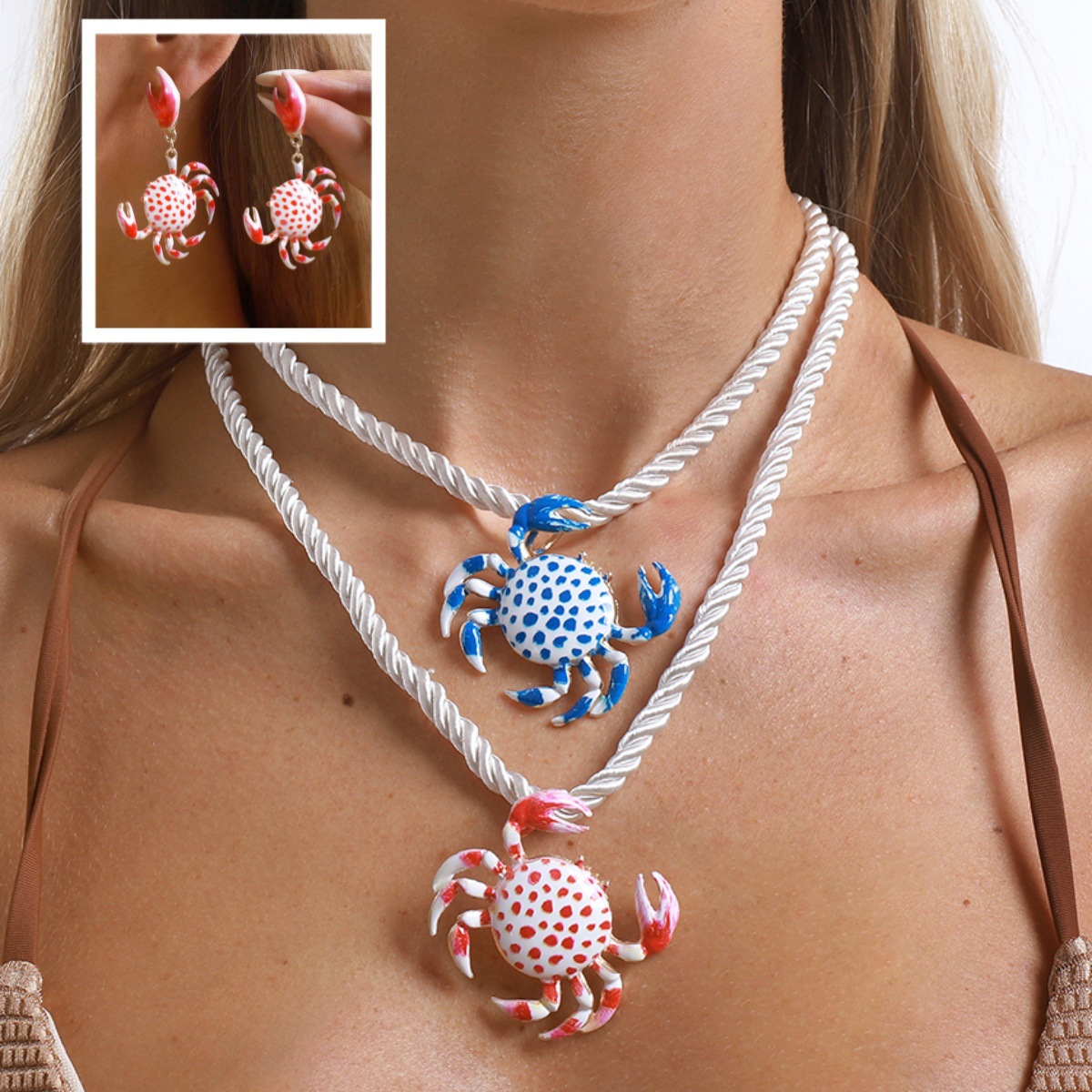 summer beach marine creative cute earrings