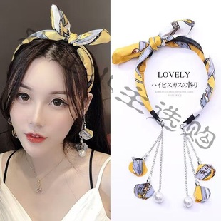 Earrings Earrings Hair Hoop Women's Fresh All-in-One Presspress Hair Fashion Online Popular Mori Style Hair Band Headwear Korean Style Fake Out All-Match