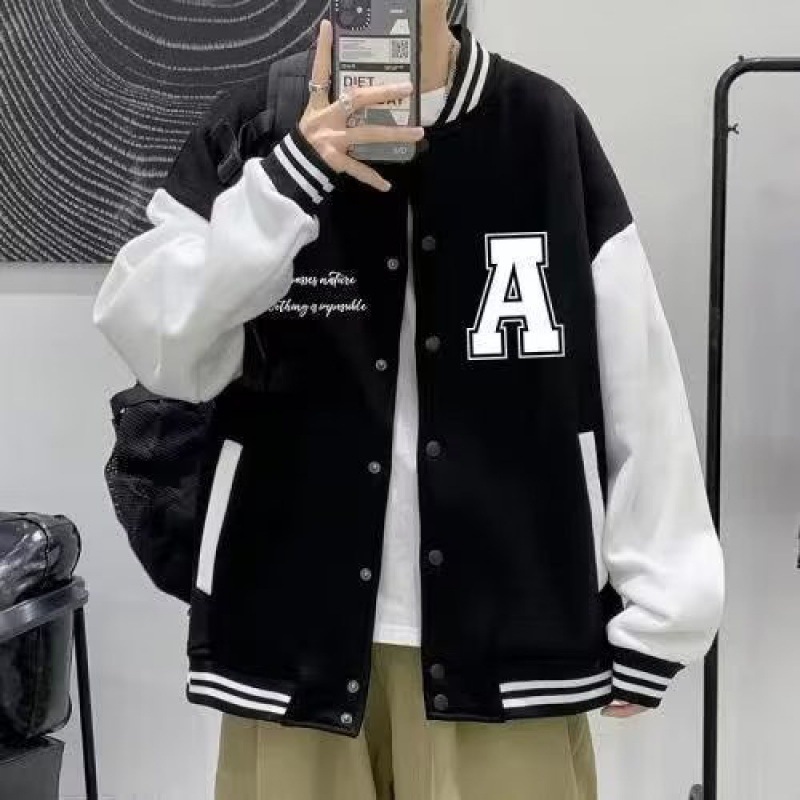 Autumn two-tone jacket for leisure