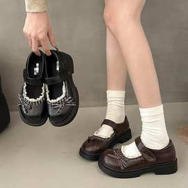爆款复古厚底小皮鞋女2026新款秋季配裙子百搭法式软底玛丽珍单鞋