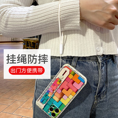 Suitable for AirPods Pro2 silicone headphone lanyard mobile phone accessories mobile phone chain water cup color wrist strap