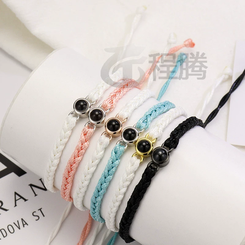 Трансграничное популярное серебро 925 пробы, 100-язычная проекция, плетеные браслеты, нишевый дизайн в этническом стиле, аксессуары для рук, экспорт, оптовая продажа