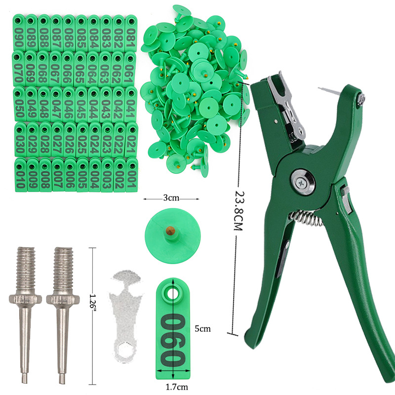 Oveja oreja etiqueta alicates cerdo ganado oveja oreja etiqueta veterinaria oreja animal oreja etiqueta Cerda oreja