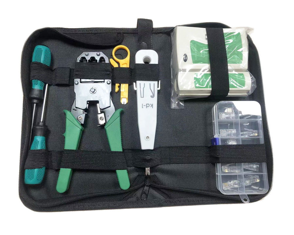 Herramienta de abrazadera de red de hardware traje de tres propósitos probador de abrazadera de red kit de reparación del hogar traje combinado