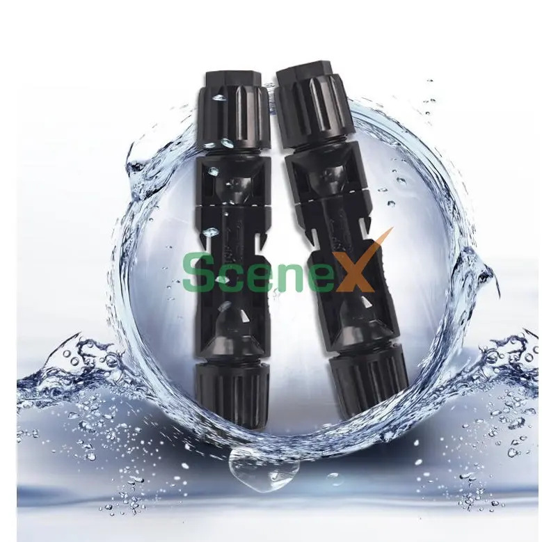 太阳能公母插头接头电池板光伏组件电缆线接连头光伏连接器