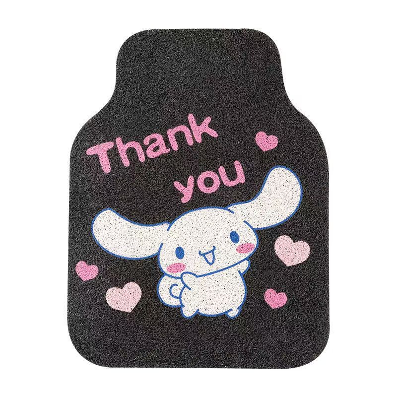 Car Foot Pvc Car Mat Cute Cartoon Cinnamon Dog Car Anti-Dirty Foot Mat Car Wire Ring Scraping Foot Mat
