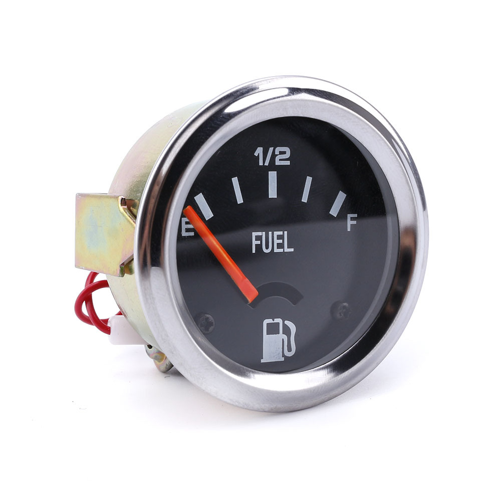 Universal Car Modification Fuel Gauge 2-Inch 52mm 12V Racing Car Modification Fuel Meter E-1/2-F