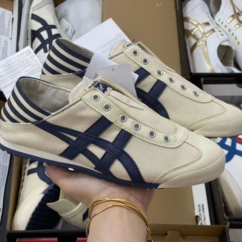 Spring and Summer Tiger Tiger Canvas Shoes for Men and Women, Lazy Shoes, Tiger Ghost Couple Breathable Sports and Leisure White Shoes