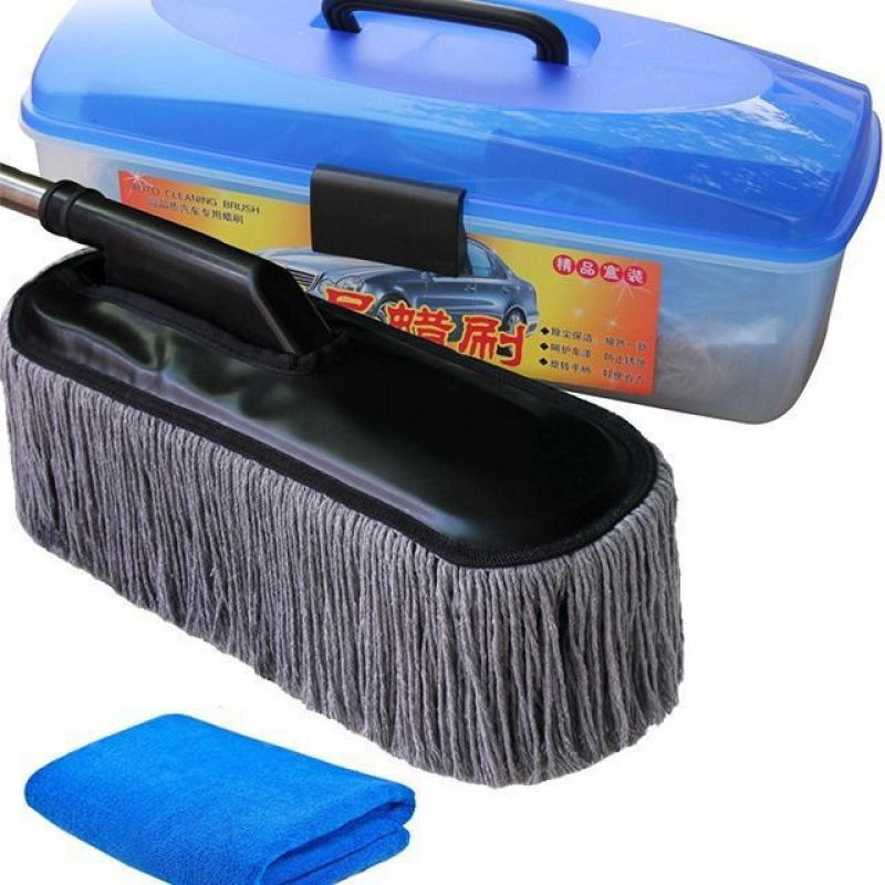 그레이 업그레이드 왁스 브러쉬 [접이식] + 수건 + 플라스틱 상자✓✓