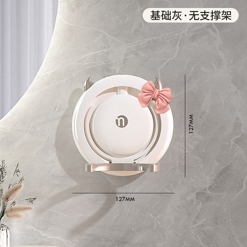 Secador de pelo perezoso soporte mano-libre montado en la mano sin perforar inodoro eléctrico secador de pelo rack de almacenamiento