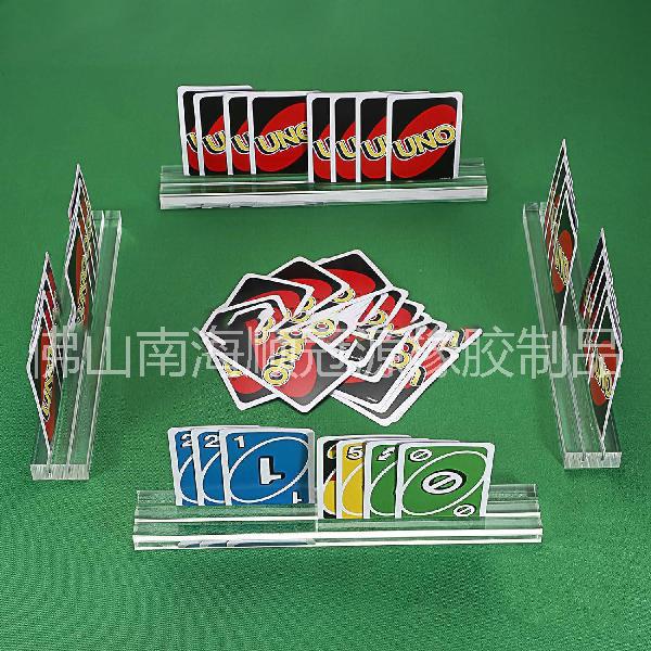 Base Soporte para Cartas de Juego de Acrílico con Doble Ranura, Manos Libres