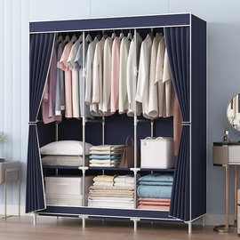 简易衣柜组装衣柜家用简约储物外贸收纳时尚钢架现代批发布衣柜