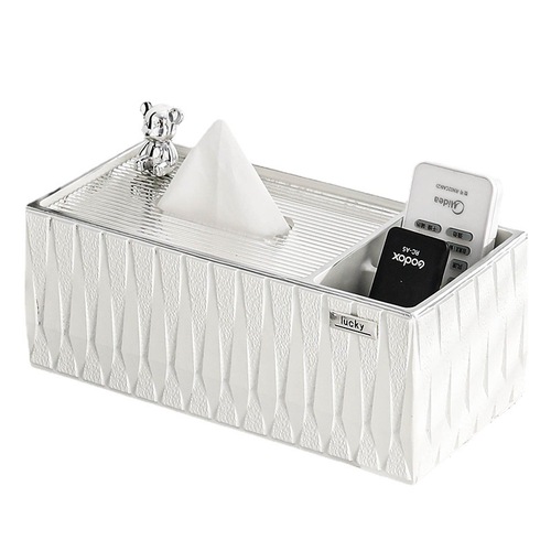 New removable tissue box ceramic simple style household tissue box personalized living room light luxury face towel storage box