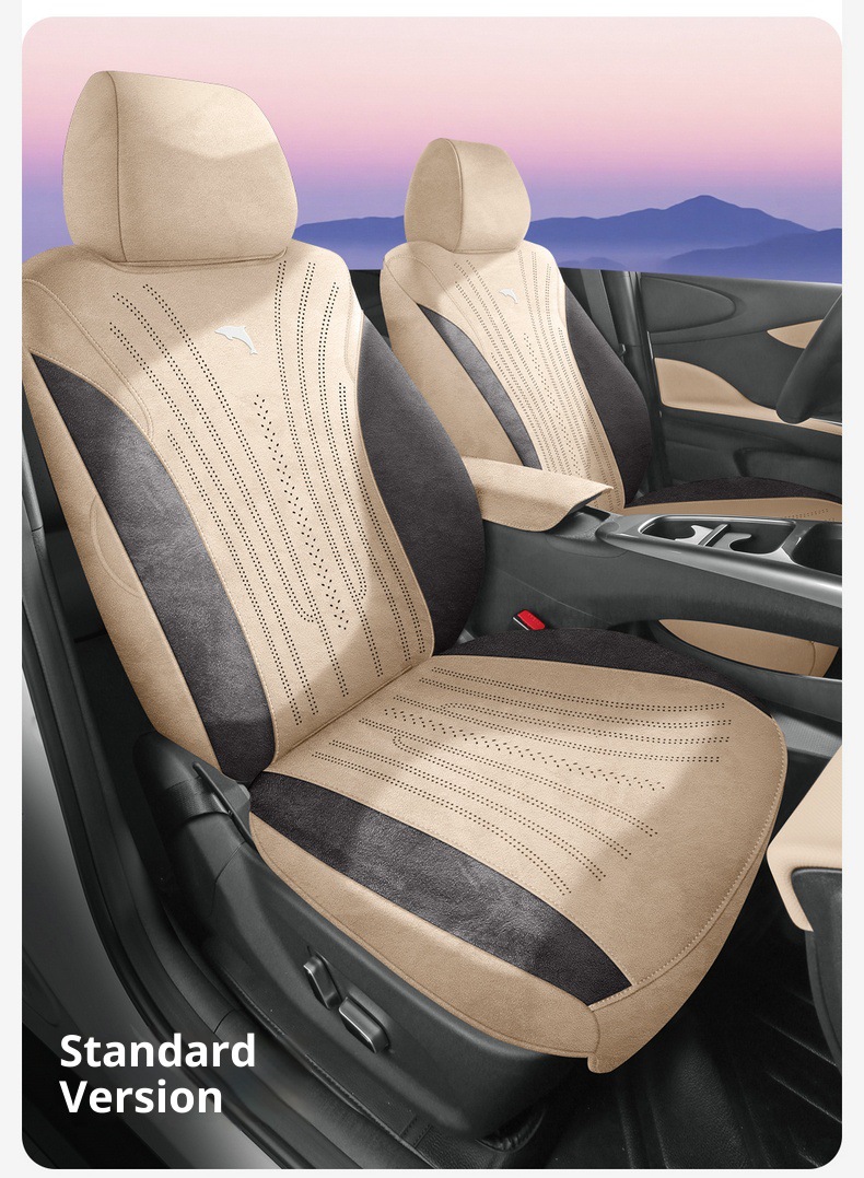 New Dolphin Smart Driving Edition Rams Saddle Car Seat Cushion Overseas Right-Hand Drive Seat Cover Cross-Border Full-Coverage Car Seat Cushion