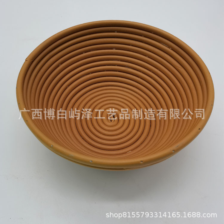 Venta caliente cesta de fermentación de pan de PP cesta de pan de ratán de imitación cesta de ratán de goma trenzada panadería europea lavable al por mayor